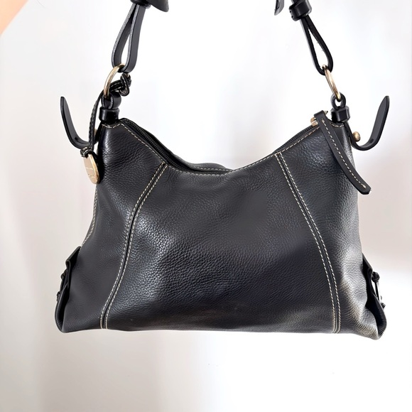 Dooney & Bourke Black Hobo Shoulder Bag - Picture 2 of 15